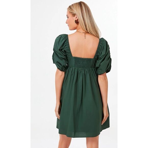 Tuckernuck HYACINTH HOUSE
Emerald Puff Sleeve Sasha Mini Dress Size M - Picture 4 of 5